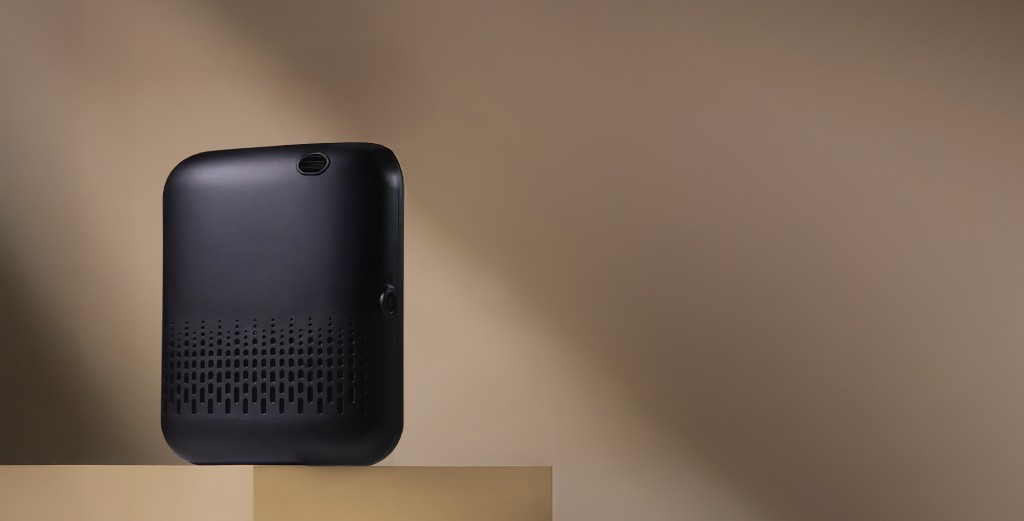 Aromahpure Air diffuser on a warm beige background
